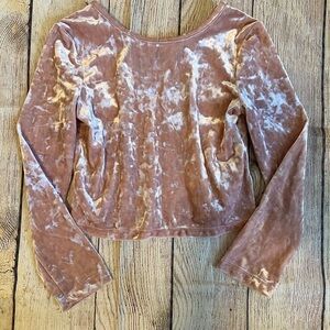 GAP Kids Velvet Set in Light Pink